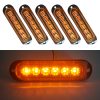 5 PCS MK-093 Car / Truck 6LEDs Side Marker Indicator Lights Bulb Lamp