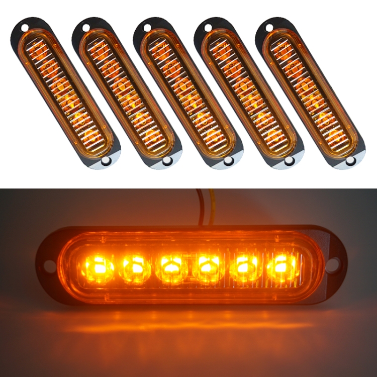 5 PCS MK-093 Car / Truck 6LEDs Side Marker Indicator Lights Bulb Lamp
