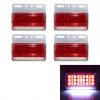 4 PCS ZS-9001 DC24V 9D Waterproof Car / Truck Side Marker Indicator Lights Bulb Lamp