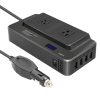 DC12V 200W AC110V Car Smart Multi-functional Digital Display Inverter, US Plug