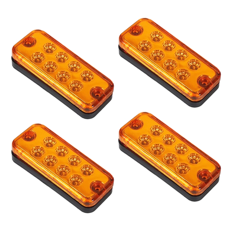 4 PCS 10-30V 8LED Car Tail Light Side Lamp