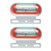 2 PCS 12V 12LED Car Oval Side Lamp