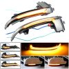 1 Pair For Audi A4 B8.5 Car Dynamic LED Turn Signal Light Rearview Mirror Flasher Water Blinker