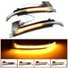 1 Pair For Audi A4 B8 Car Dynamic LED Turn Signal Light Rearview Mirror Flasher Water Blinker
