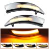 1 Pair For Ford Fiesta 2008-2017 Car Dynamic LED Turn Signal Light Rearview Mirror Flasher Water Blinker