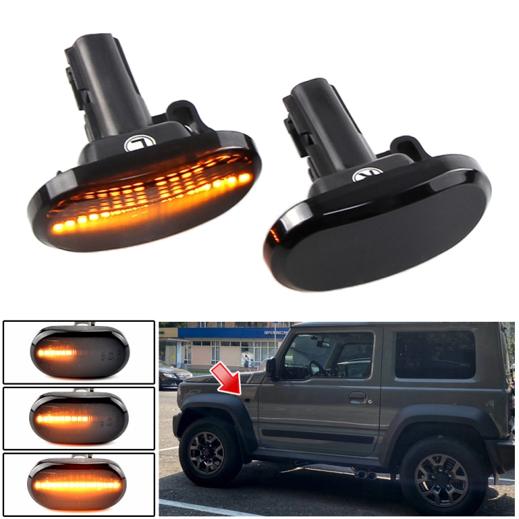 2pcs For Suzuki Jimny JB64W 2018/07- Car Dynamic LED Fender Side Light