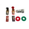 1 Pair Car Battery Cable Terminal Clamps Connectors Battery Clip Wiring with Protective Cleaning
