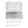 250 PCS Double Wire Spring Tube Clamp Water Pipe Clamps, Size: 5-14mm