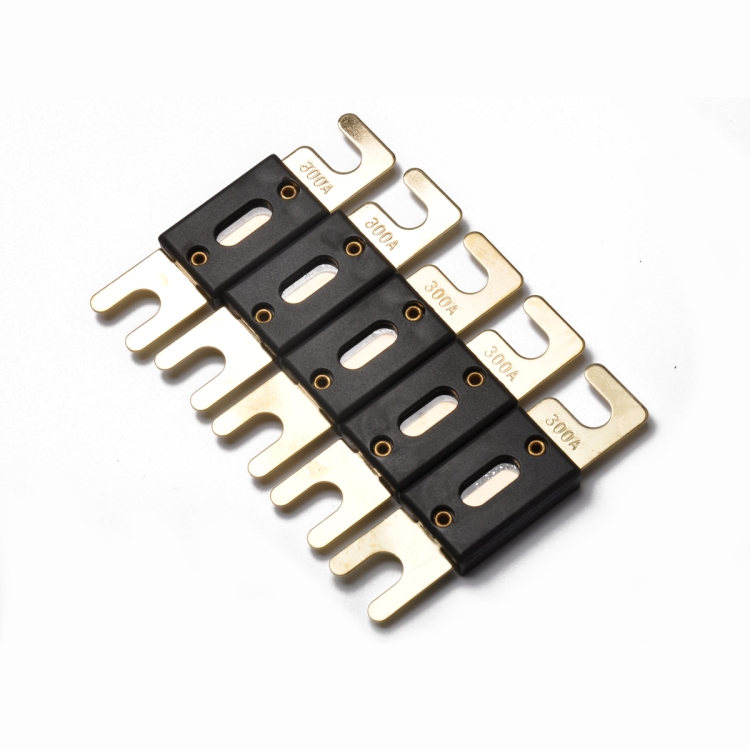 5 PCS 300A Gold-plated Large Forkbolt Car ANL Fuse