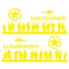 2 PCS/Set D-84 Old Soldiers Pattern Car Modified Decorative Sticker