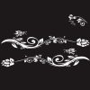 2 PCS/Set D-251 Butterfly Love Flowers Pattern Car Modified Decorative Sticker