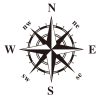 D-366 Compass Pattern Car Modified Decorative Sticker