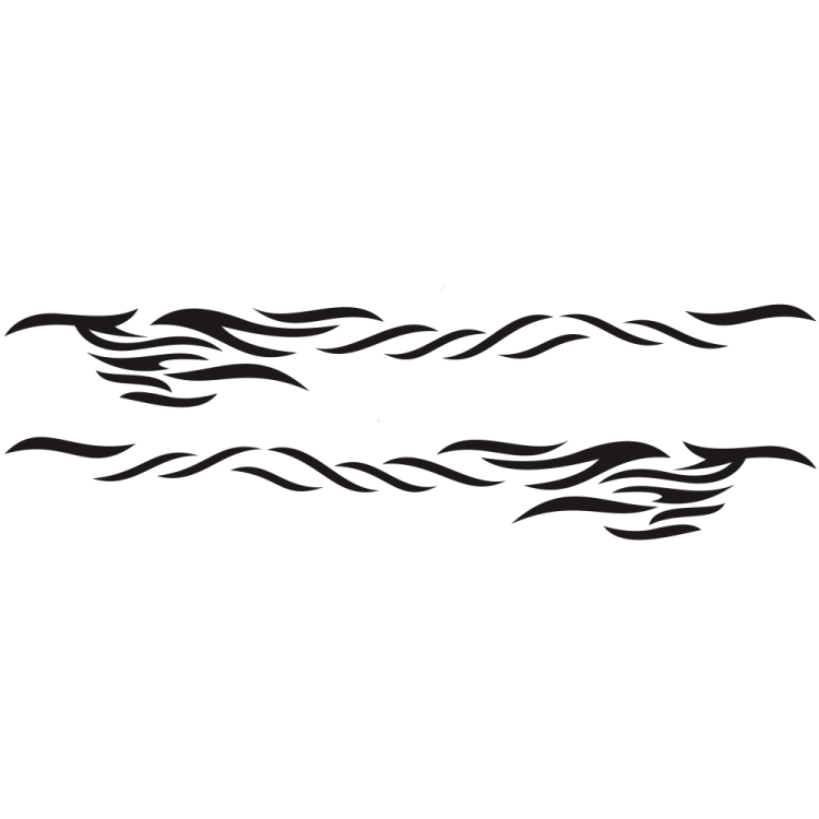 2 PCS/Set D-369 Totem Pattern Car Decorative Sticker