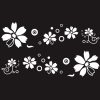 2 PCS/Set D-510 Flowers Pattern Car Modified Decorative Sticker