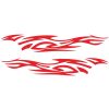 2 PCS/Set D-521 Fire Totem Pattern Car Modified Decorative Sticker