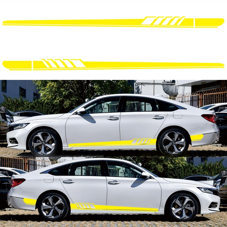 2 PCS/Set D-608 Stripe Pattern Car Modified Decorative Sticker