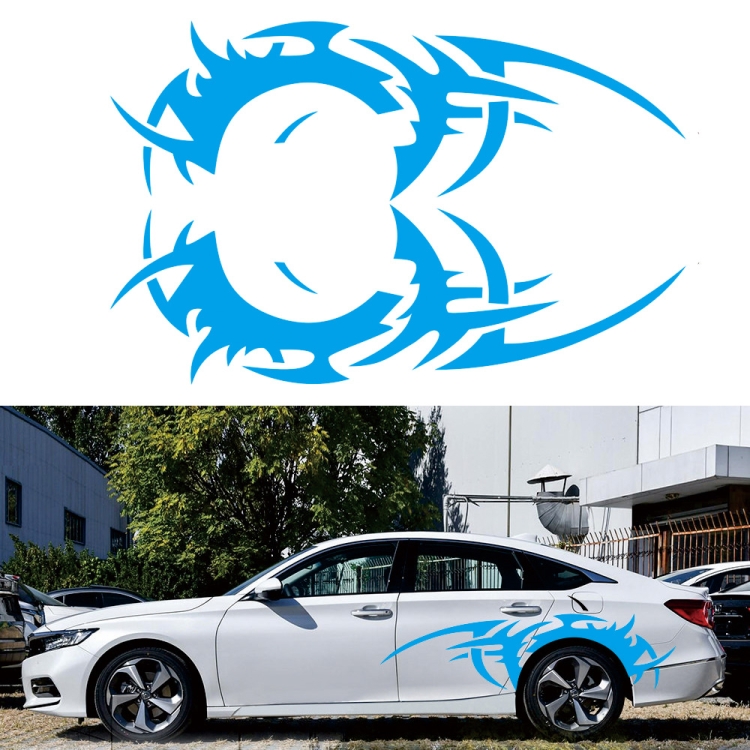 2 PCS/Set D-719 Flame Hot Wheel Pattern Car Modified Decorative Sticker