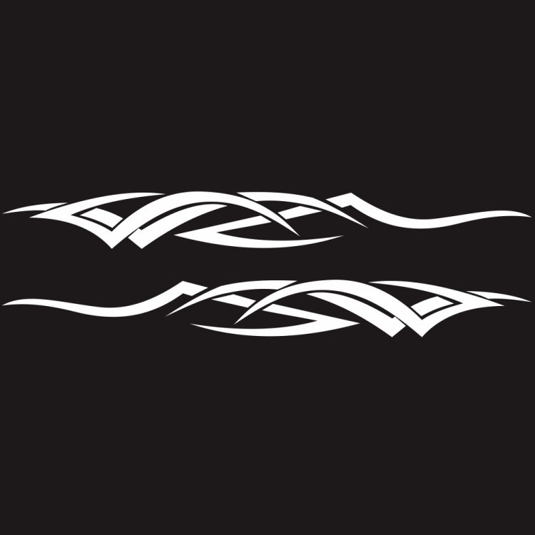 2 PCS/Set D-731 Totem Pattern Car Modified Decorative Sticker