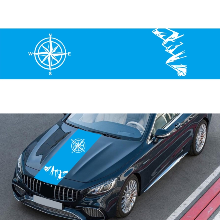D-864 Compass Pattern Car Modified Decorative Sticker