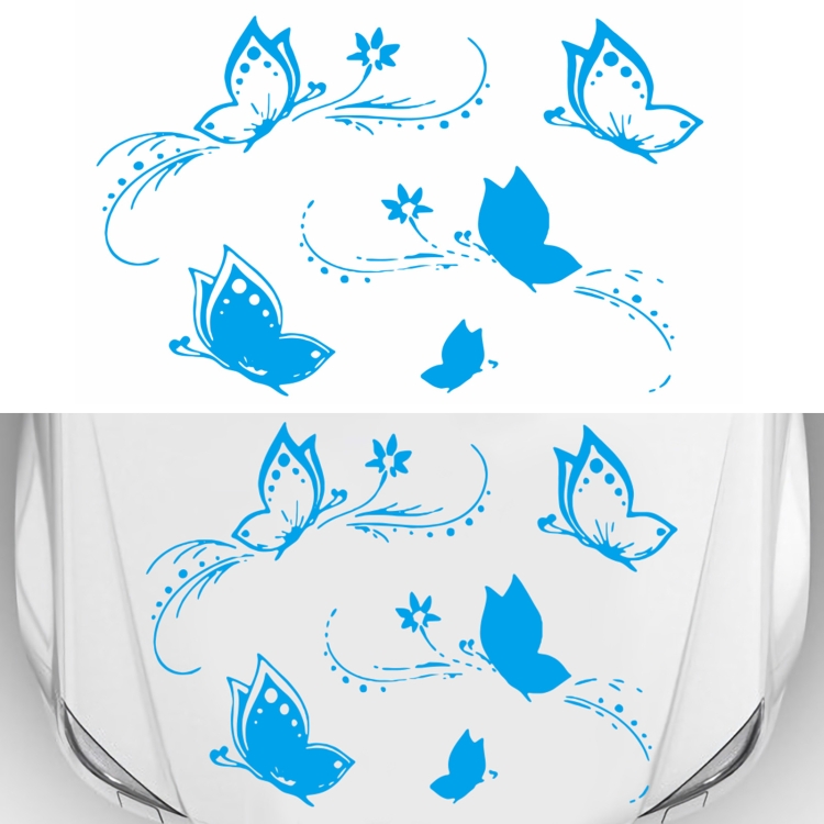 D-907 Butterflies Pattern Car Modified Decorative Sticker