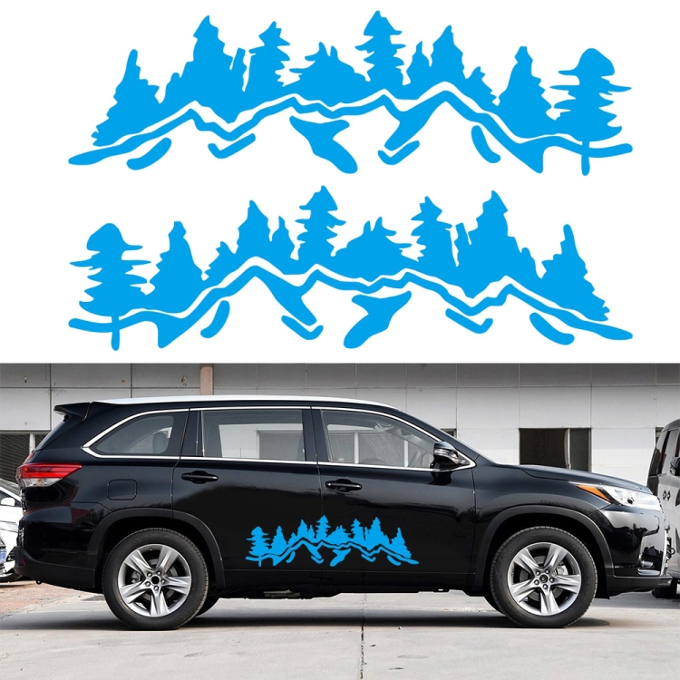 2 PCS/Set D-924 Mountain Woods Pattern Car Modified Decorative Sticker