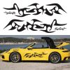 2 PCS/Set D-925 Flame Pattern Car Modified Decorative Sticker