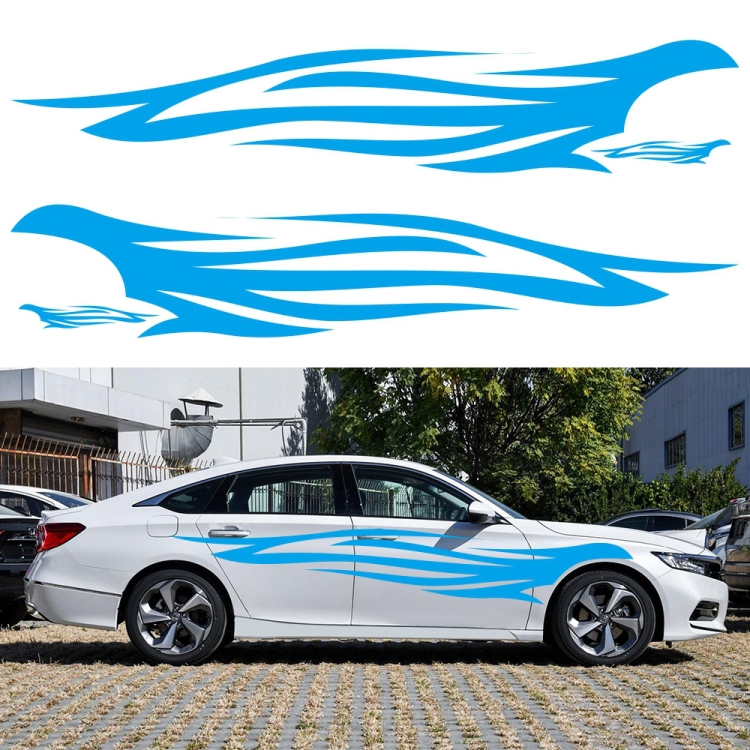 2 PCS/Set D-926 Fire Totem Pattern Car Modified Decorative Sticker