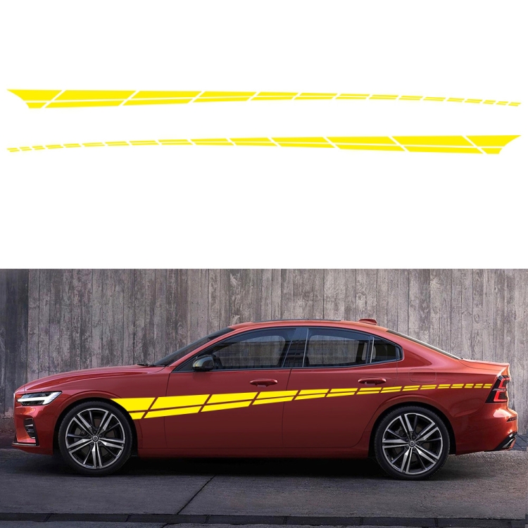 2 PCS/Set D-961 Checkered Flag Pattern Car Modified Decorative Sticker