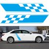 2 PCS/Set D-962 Checkered Flag Pattern Car Modified Decorative Sticker
