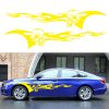 2 PCS/Set D-964 Skull Flame Pattern Car Modified Decorative Sticker