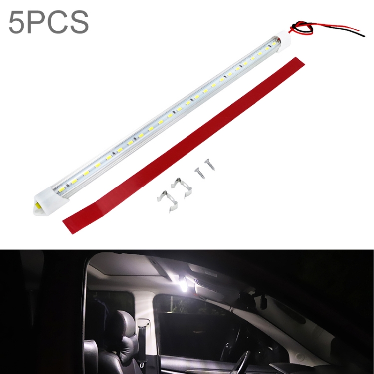 5 PCS ZS-3130 31.8cm Lorry Truck High Bright LED Cabin Light Bar