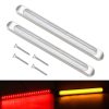 2 PCS 72LEDs Two-color Brake Turn Tail Light
