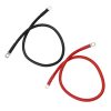 Car 50cm Red + Black Pure Copper Battery Inverter Cable