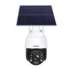 ESCAM QF724 3MP 24h Recording Cloud Storage PT 4G PIR Alarm IP Camera with Solar Panel