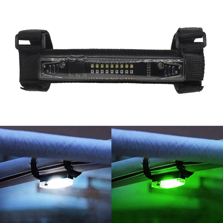For UTV ATV Polaris RZR Golf Cart Motorcycle Two-color LED Guard Bar Light