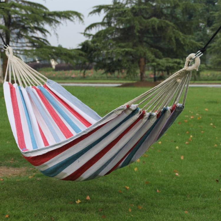 Outdoor Double Thickened Canvas Hammock Indoor Swing