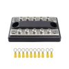 CP-4002 100A 48V RV Yacht Modified Double Row 5-way Busbar with 10pcs Terminals