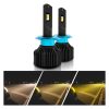 P14 1 Pair H7 DC10-32V / 20W / 6000K / 2000LM IP68 Waterproof Car LED Tri-color Headlight