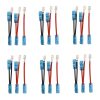 6pcs / Set Car Marine 5 Pin Rocker Switch Jumper Wire kit with Male & Female Terminals