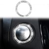 Car One-Click Start Ring Diamond Decoration Sticker, Left and Right Drive