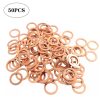 50pcs / Pack For Mercedes-Benz Car Oil Drain Screw Washer 007603-014106