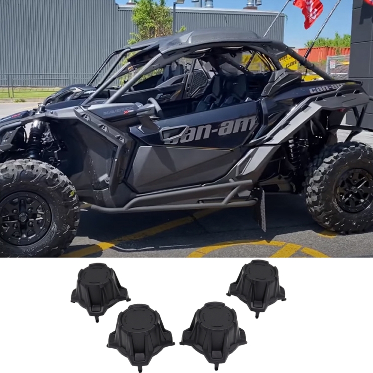 For Can-Am Maverick X3 Turbo R 2017-2020 4pcs/Pack ATV Tire Wheel Hub Caps Decorative Cover