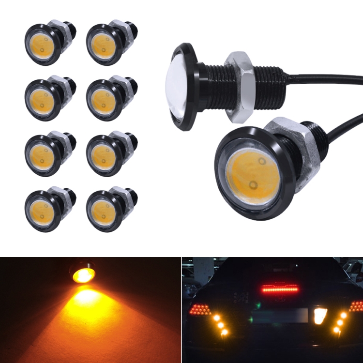 10 PCS 18mm 1.5W DC9-80V Motorcycle Eagle Eye Light Single Lens