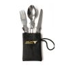 Three-Piece Stainless Steel Foldable Outdoor Cutlery