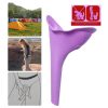 Portable Female Women Urinal Urination Toilet Silicone Urine Pee Device Funnel Camping Travel, Random Color Delivery