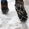 One Pair 19 Teeth Anti-Slip Ice Gripper Hiking Climbing Chain Shoes Covers, Size: M