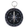 Outdoor Sports Camping Hiking Pointer Guider Aluminum Alloy Compass Hiker Navigation with Keychain, Random Color Delivery