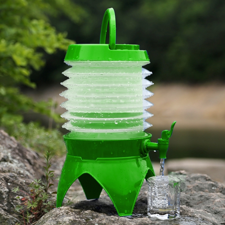 Multi-functional Outdoor Camping Telescopic Folding Retractable Beer Water Storage Bucket Drinking Water Outdoor Tools, Capacity: 5L