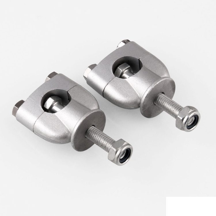 MB-MH027-S Universal Motorcycle Aluminum + Iron 22mm Single Hole Handlebar Fixed Bracket