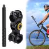 Motorcycle Bicycle Handlebar Fixture Mount Camera Bracket Adapter with Monopod Stand